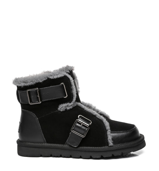 Tarramarra Helmi Sheepskin Boots With Buckles